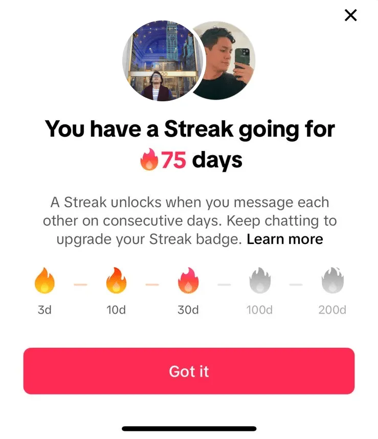 Racha en TikTok para fomentar la interacción entre usuarios