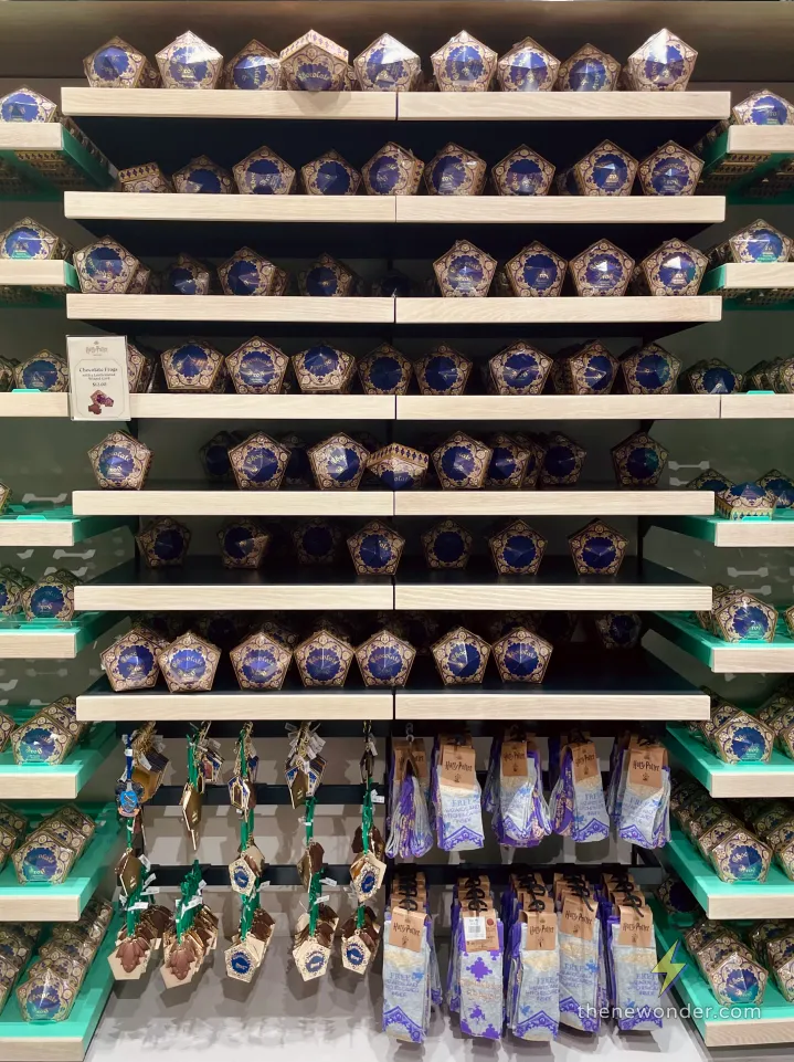 Ranas de chocolate en la tienda de Harry Potter en NYC